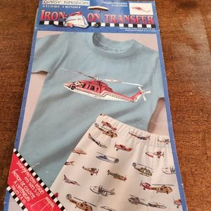 Ironon helicopter large